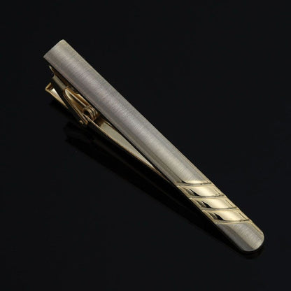 Men Business Necktie Clips 5.5cm Metal Ties Classic Simple Fashion Clasp Jewelry