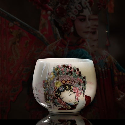 Boutique Tea Cup On Sales Fat Muttle Jade Porcelain Color Enamel Craft Cup China