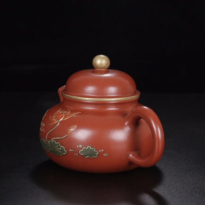 Chinese Yixing Zisha Clay Handmade Exquisite Teapot （容天 底款：周桂珍）