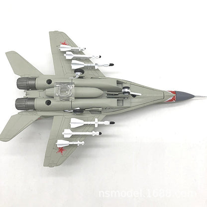 1/100 Diecast Russian MIG-29 Aircraft Model Military Airplane Plane Display Gift