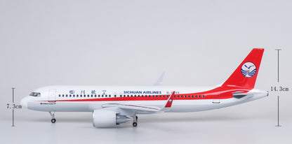 1:80 47CM SICHUAN AIRLINES AIRBUS A320neo Airplane Landing Gear Resin Model