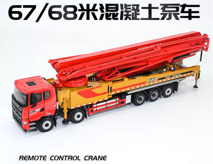 1:35 SANY 68M TUCK MOUNTED CONCRETE PUMP Constuction Machine Diecast Model