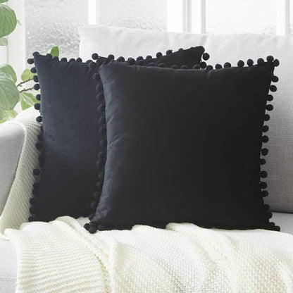 Cushion Cover Soft Velvet Decorative Pillows Throw Case Solid Luxury Homes Seat