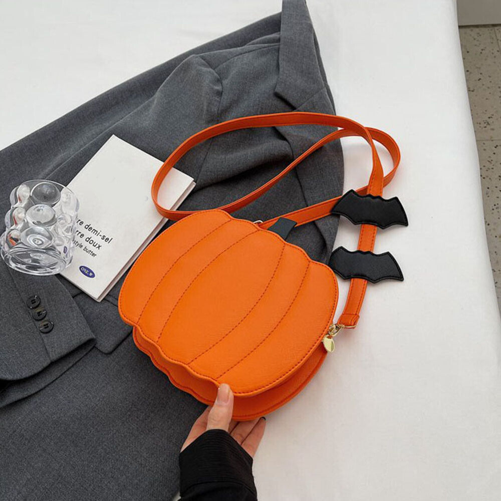Crossbody Bag Halloween Bag Pumpkin Purse Satchel Bag Shoulder Bag Funny PU