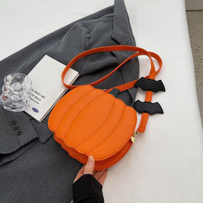 Crossbody Bag Halloween Bag Pumpkin Purse Satchel Bag Shoulder Bag Funny PU