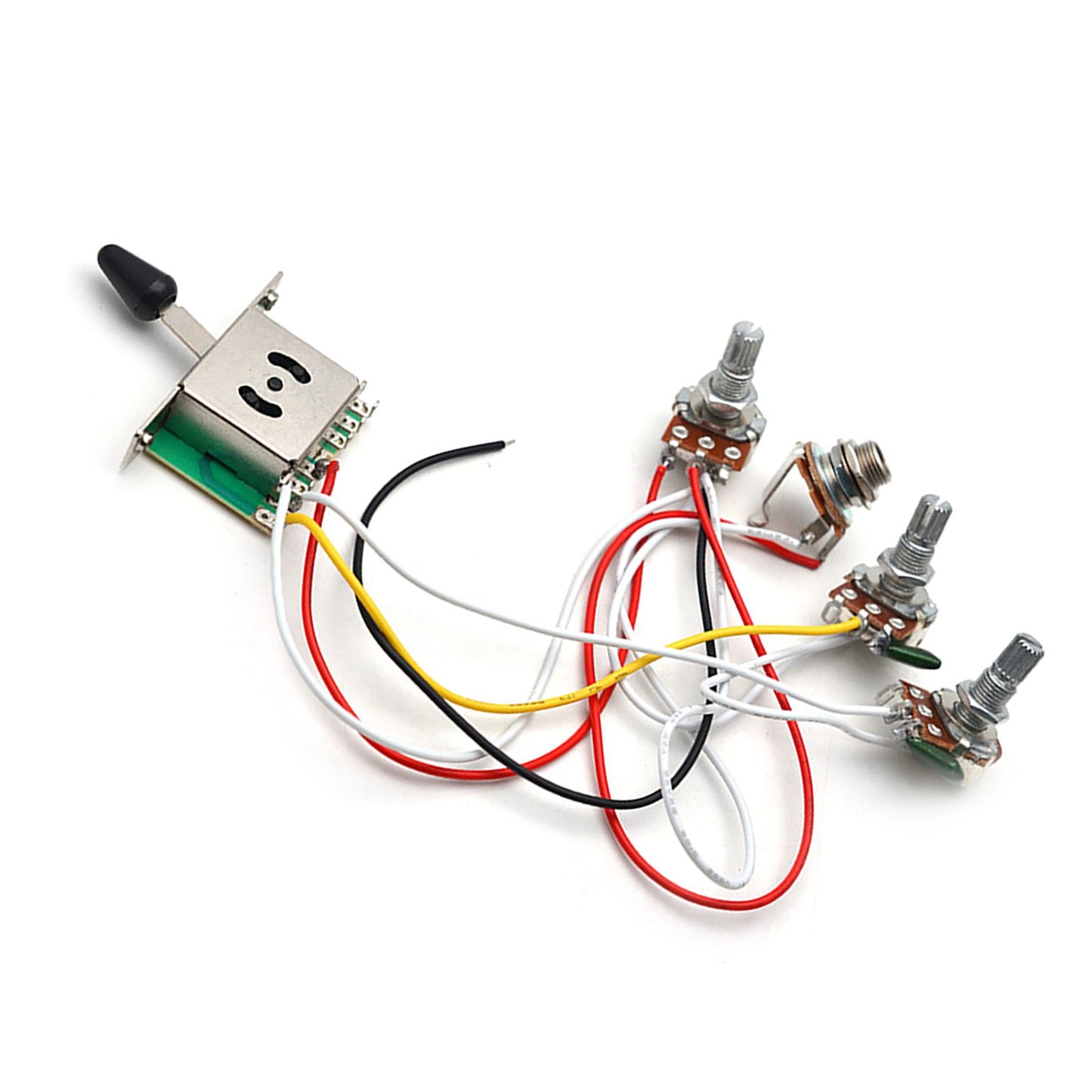 Electric Guitar Wiring Harness Prewired Kit Shaft Big Pots 5 Way Switch