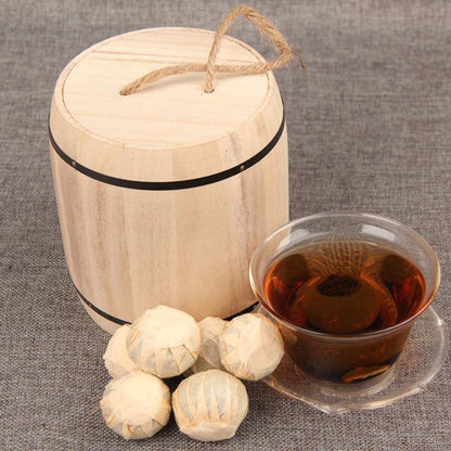 Orange Peel Shu Cha Small Green Mandarin Puerh Tea Ripe Puerh Tea Barrel 250g