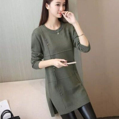 Autumn Winter Women Sweater Pullover Knitwear Sweater O-neck Sweater Clothes