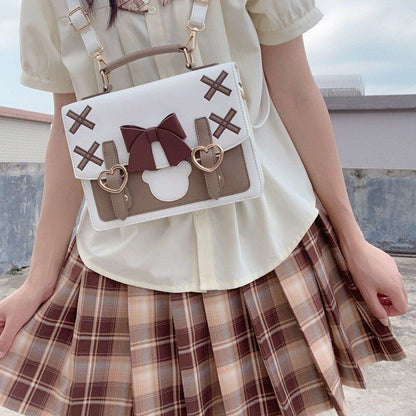 Shoulder Bag Messenger Purse Handbag Satchel Pouch Polyester Square Pouch Black