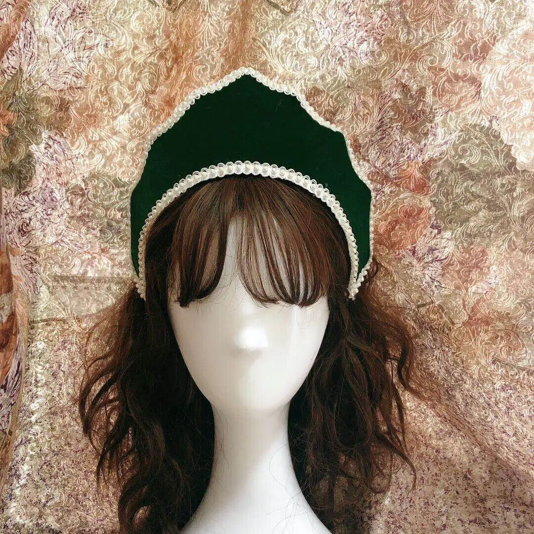 Women Cosplay Headbands Medieval Crown Headpiece Royal French Mary Queen Costume
