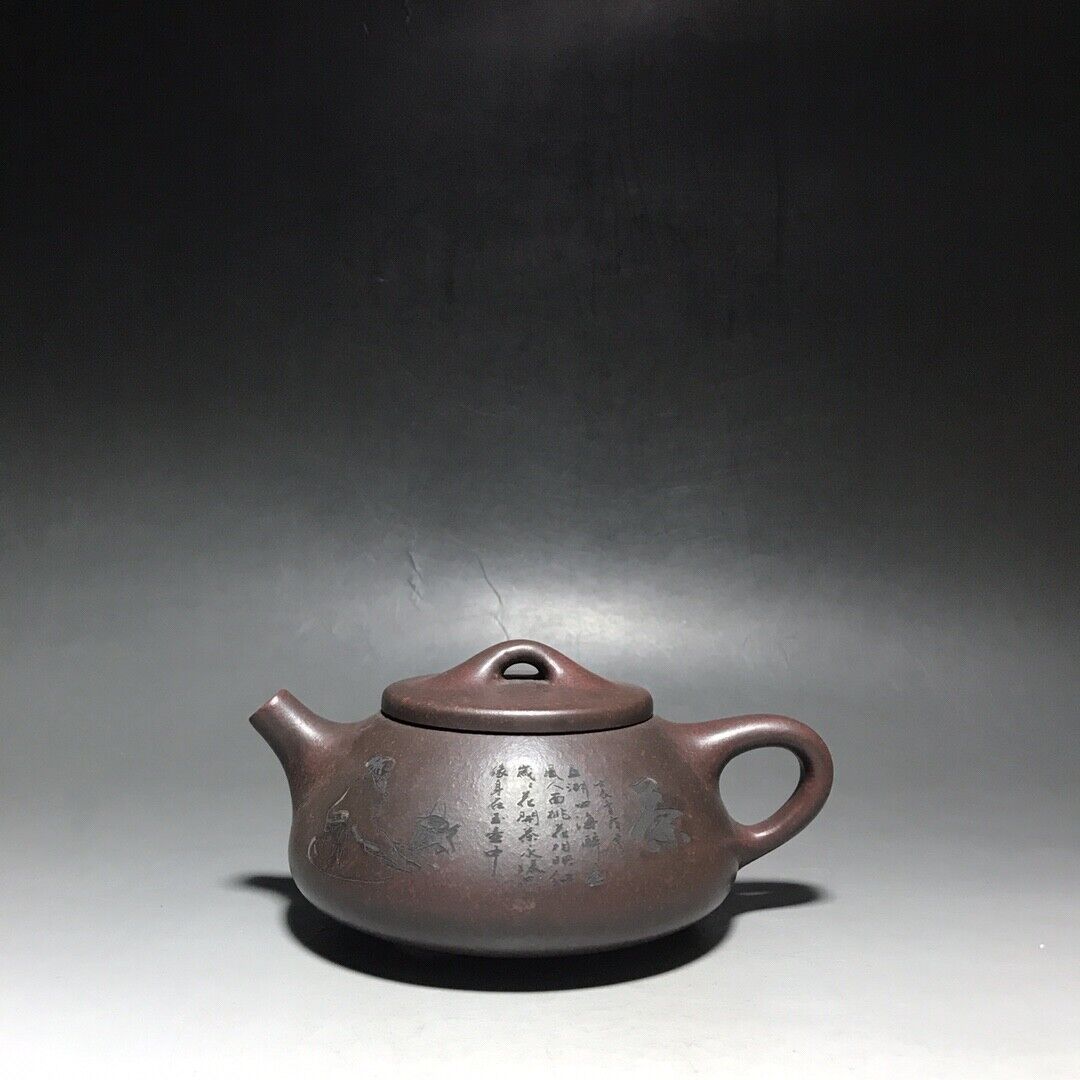vintage chinese yixing purple clay teapot zisha ceremony teaware collection rare