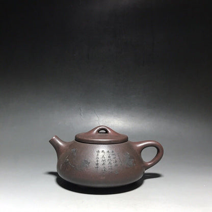 vintage chinese yixing purple clay teapot zisha ceremony teaware collection rare