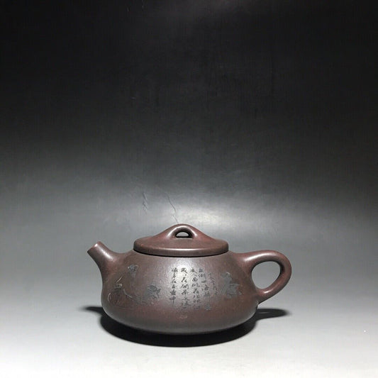 vintage chinese yixing purple clay teapot zisha ceremony teaware collection rare