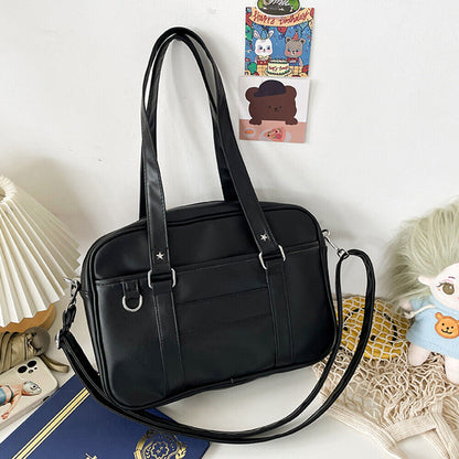 Messenger Bag PU Leather Shoulder Bag Large Capacity Handbags Crossbody Bag