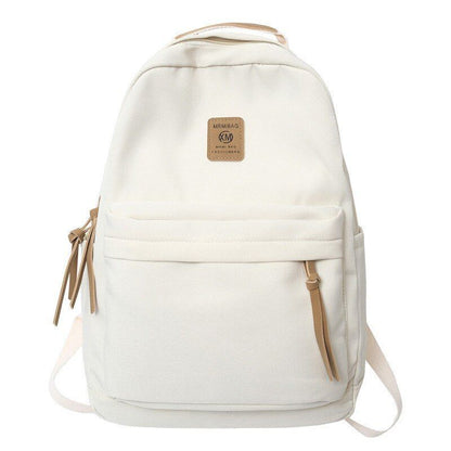 30*13*40 CM Waterproof Backpacks Nylon Student Bags Purse Green/Khaki/Gray/White