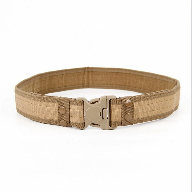 Combat Belts Army Style Quick Release Tactical Canvas Waistband Outdoor Hunting
