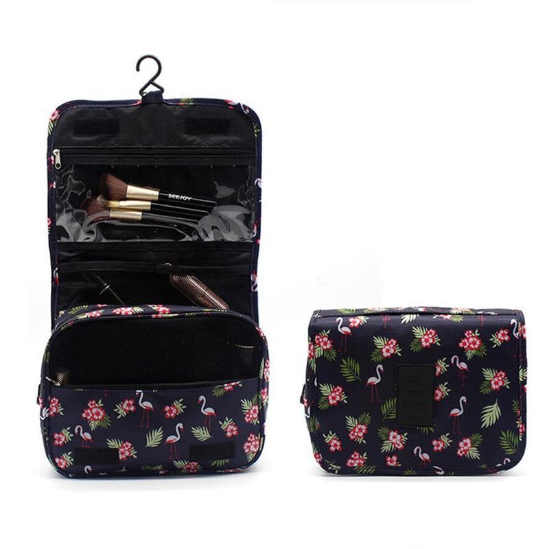 Traveling Cosmetic Bag Nylon Waterproof Makeup Purse Storage Pouch 24*9*18.5 CM