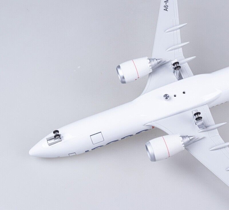 47CM Flydubai BOEING 737MAX Airplane Led Sound-controlled Light Resin Model