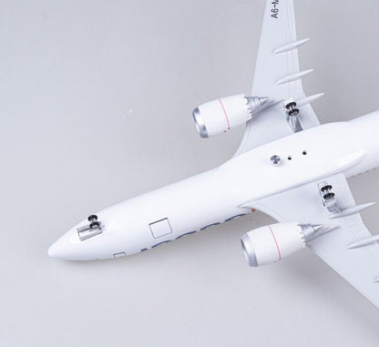 47CM Flydubai BOEING 737MAX Airplane Led Sound-controlled Light Resin Model