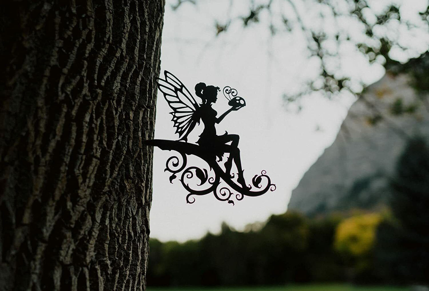 Vine Fairy Decoration |Fairy Garden Art |Backyard Art | Tree Art |Silhouette Art
