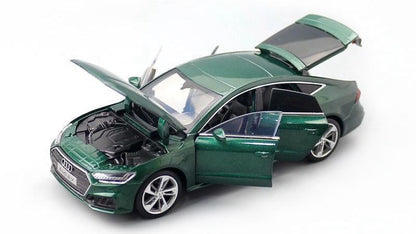 1:32 Diecast 2019 Audi A7 Metal Car Model Toy Door Open Sound Light Gift For Kid