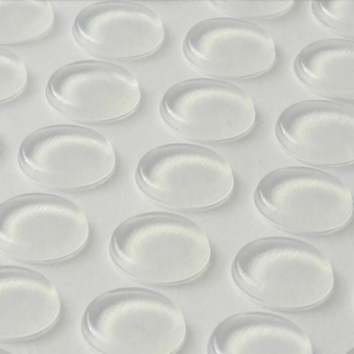 64Pcs New CLEAR Ball Round Anti-Collision Silicone Pad With 3M Sticker 12*2mm G