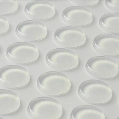 64Pcs New CLEAR Ball Round Anti-Collision Silicone Pad With 3M Sticker 12*2mm G