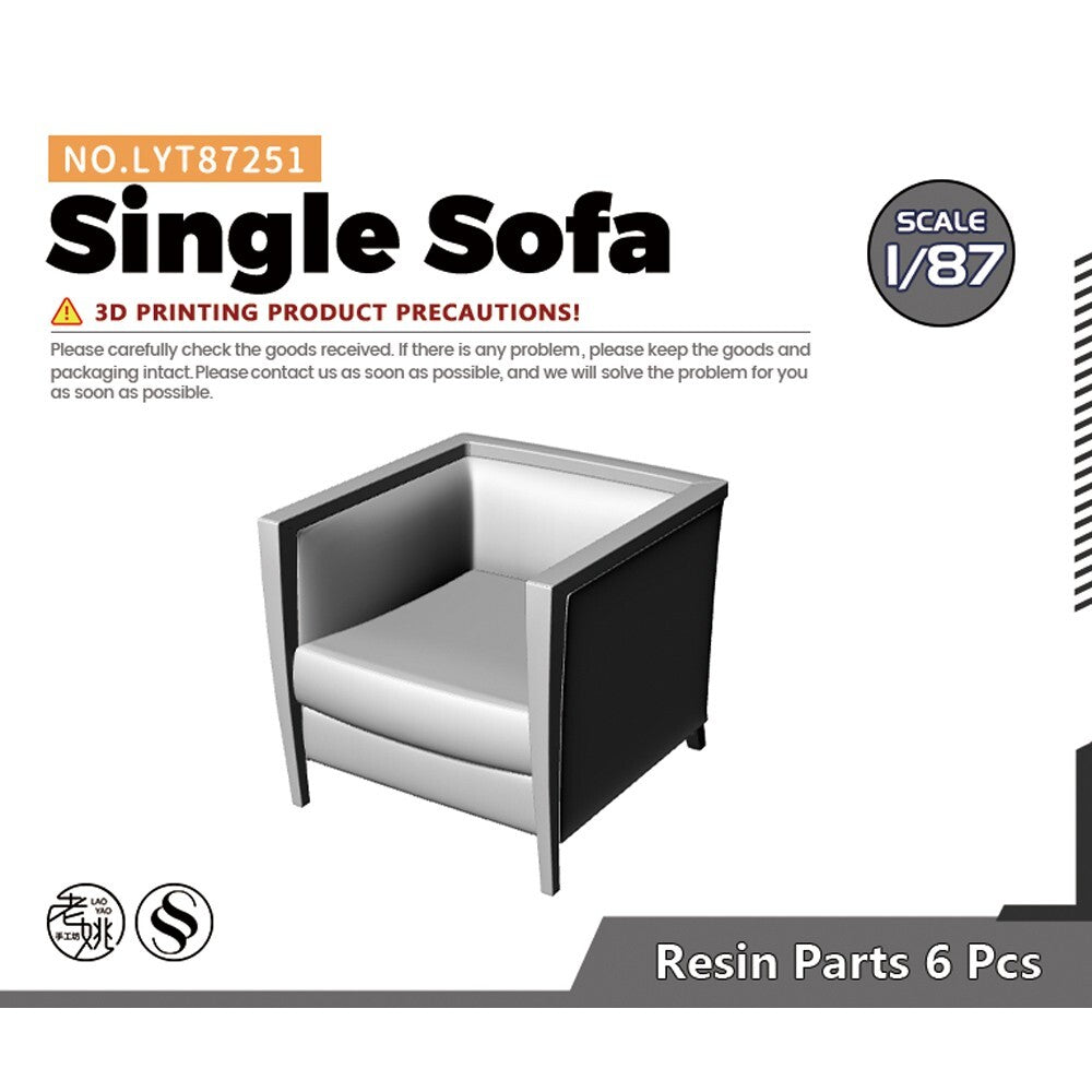 Yao's Studio LYT87251 1/87 Scene Model Single Sofa