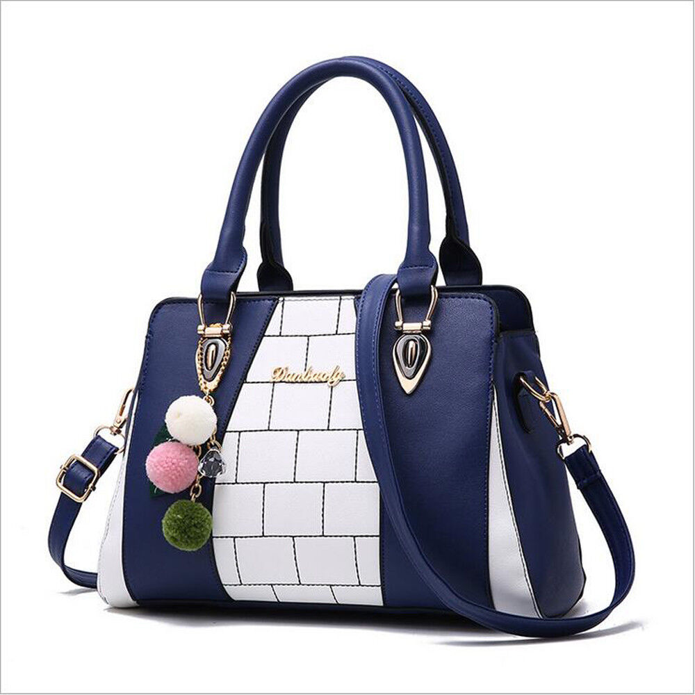 Womens PU Leather Bag Purse Shoulder Handbags Tote Messenger Satchel Cross Body