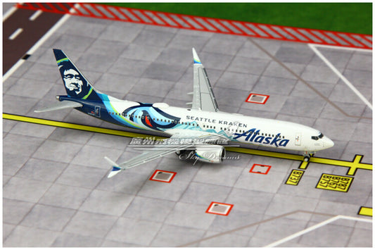1:400 GeminiJets Alaska BOEING B737 MAX 9 Airplane Diecast Plane Aircraft Model