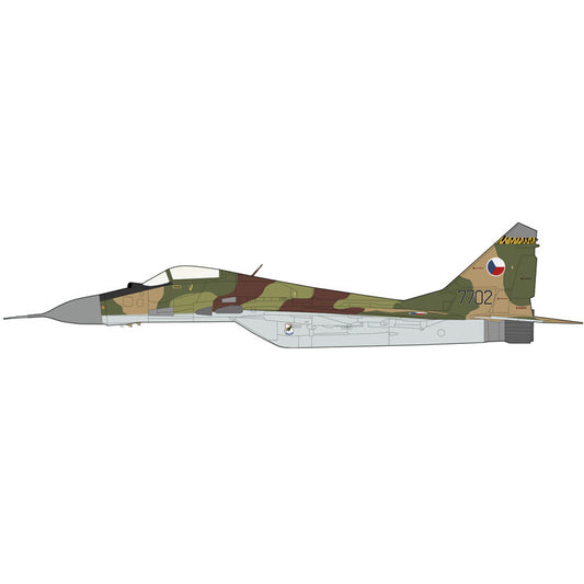 HM MIG-29A Fulcrum 7702 1st Fighter Air Regiment Czech 1/72 diecast plane model