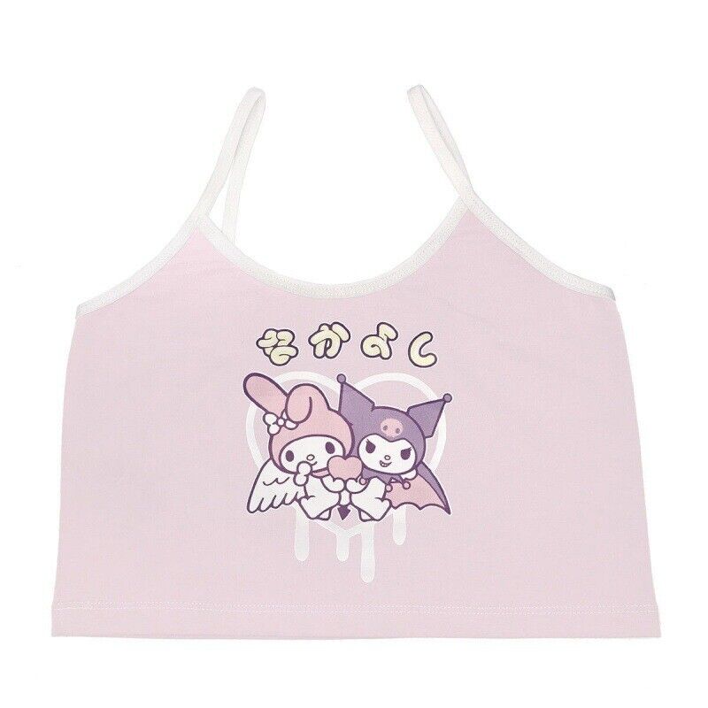 Hello Kitty Cartoon Millennium Spicy Girl Cute Print Tank Top Girl