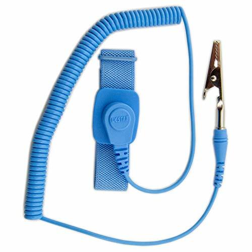 ESD Anti-Static Wrist Strap - Adjustable Band, 10' Cord - PC / Computer Building