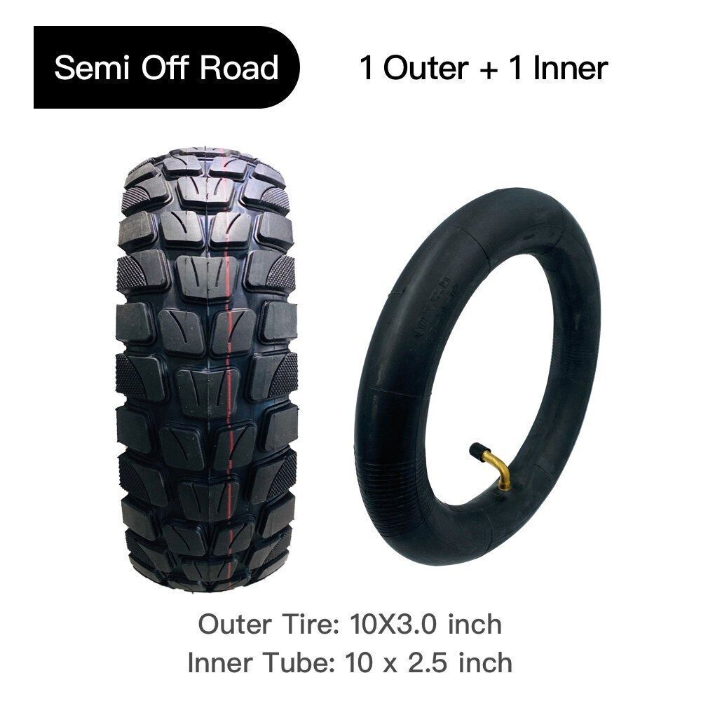 Semi Off-road Inner Outer Tire 10inch Cross-country Non-slip Electric Scooter