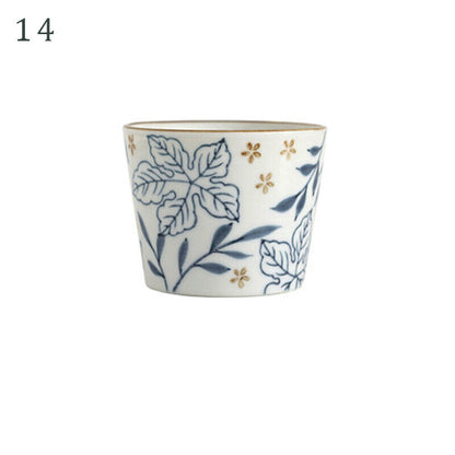 Japanese Style Ceramic Tableware Straight Cup Porcelain Tea Cup Sake Mug GIft
