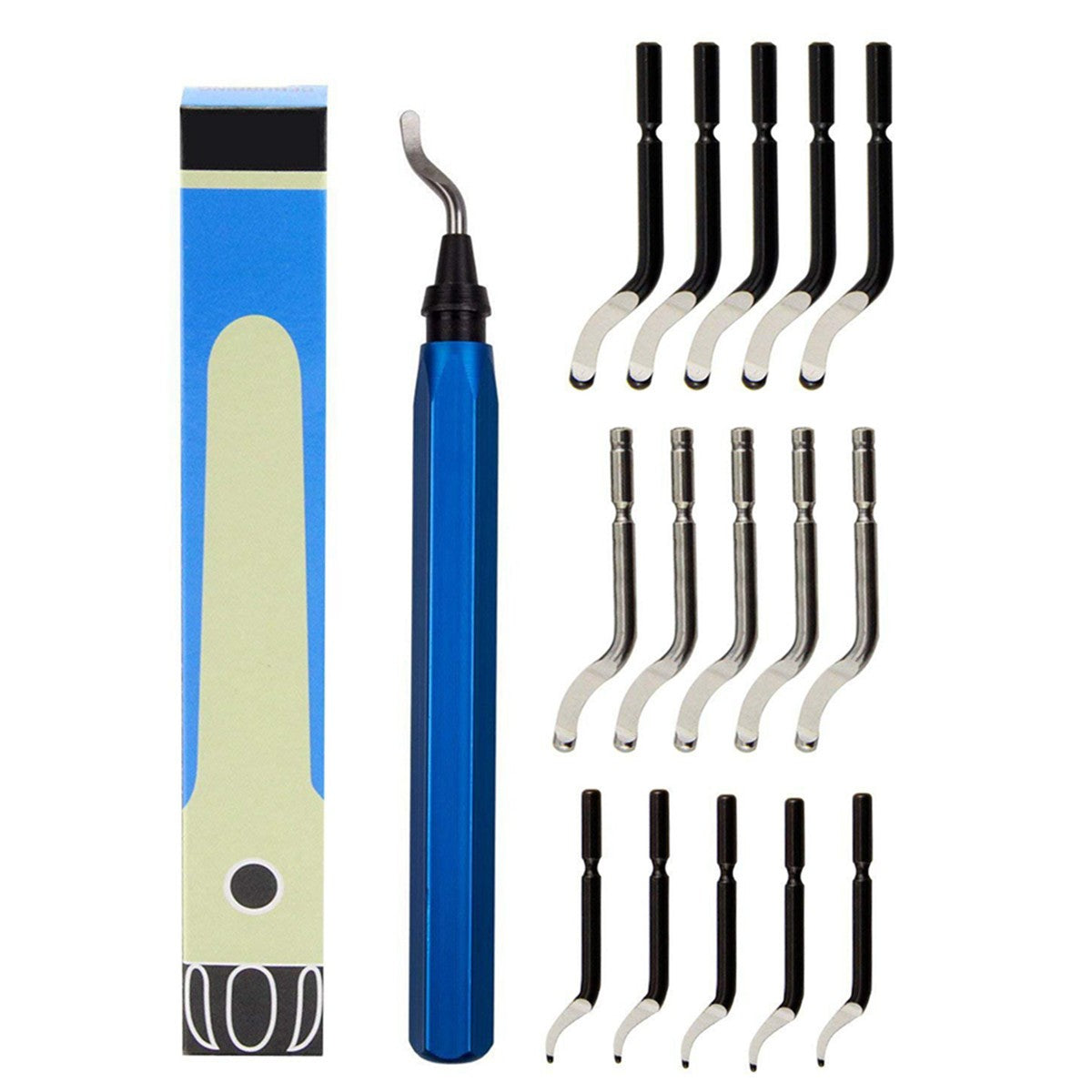 Deburring Tool With 15 Extra High Speed Steel Blades Works on Metal Resin PVC