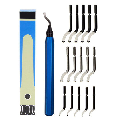 Deburring Tool With 15 Extra High Speed Steel Blades Works on Metal Resin PVC