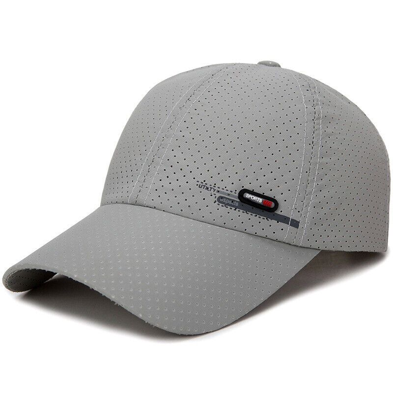 Unisex Breathable Mesh Hat Snapback HatAdjustable Quick Drying Hats Baseball Cap