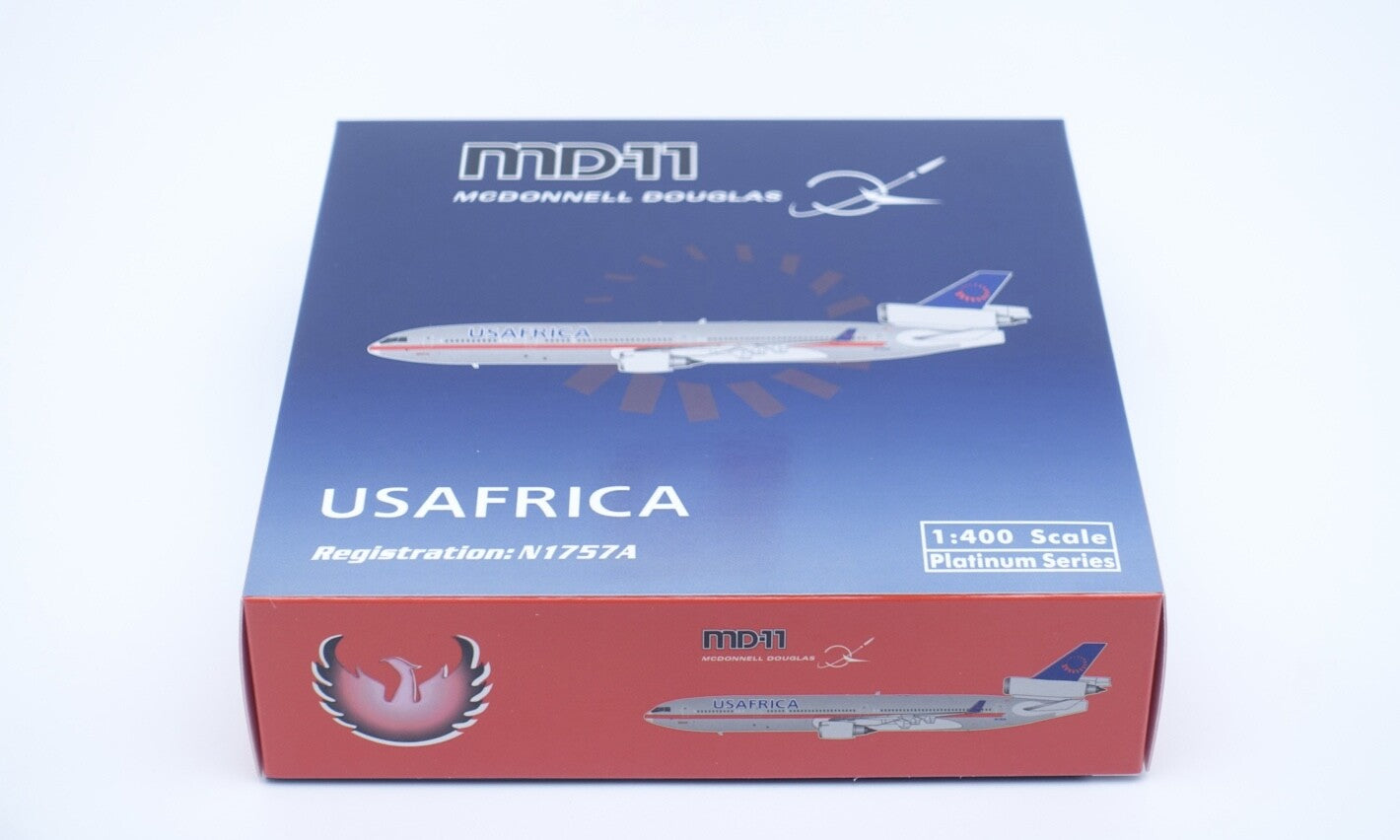 1:400 Phoenix USAfrica Airways McDonnell Douglas MD-11 Airplane Diecast Model