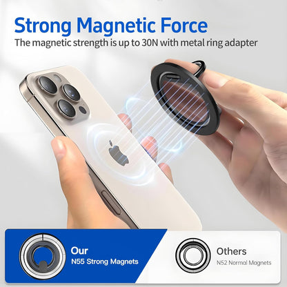 Magnetic Phone Ring Magsafe Phone Grip, Magnetic Cell Phone Stand Holder Finger