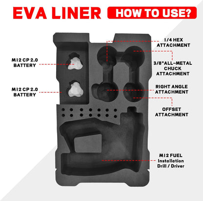 EVA Liner for Milwaukee 48-22 8435 Packout Toolbox, EVA Tool Box Liner Fit for 2