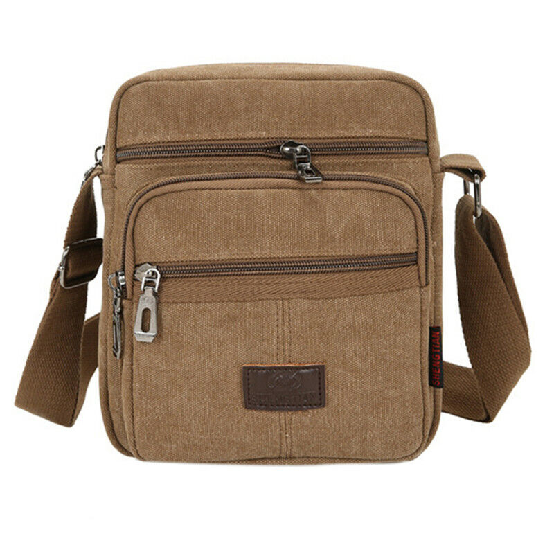 Retro Shoulder Bag Flip Casual Messenger Canvas Fashion Zipper Multifunctional