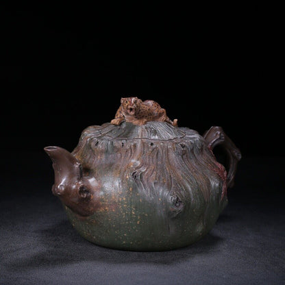 Chinese Yixing Zisha Clay Handmade Exquisite Teapot （灵豹 底款：汪寅仙）