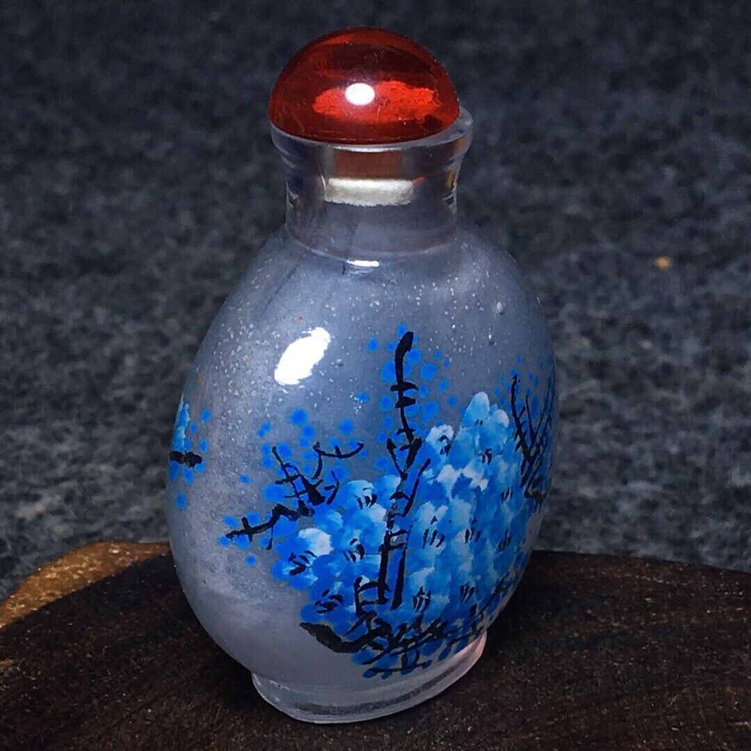 Ancient Chinese handmade interior painting ancient glazed snuff bottle