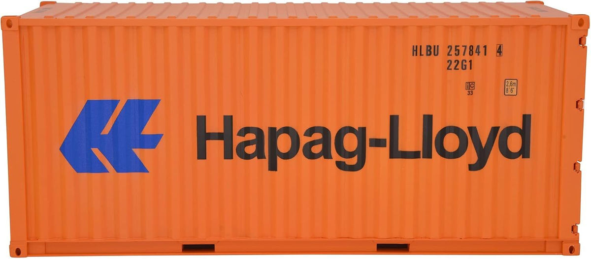 1:20 Hapag Lloyd 20GP Shipping Container Model Abs Resin & Wood Toy Decoration