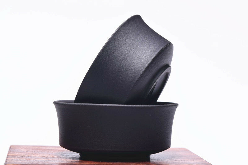 4pcs Authentic Yixing Zisha Tea Cup Chinese Character Carved Master Cup Marked