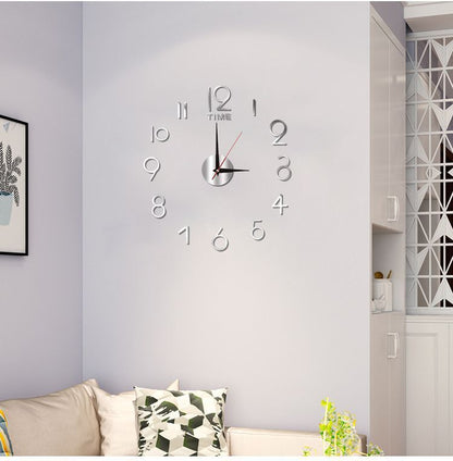 DIY Wall Clocks Creative Acrylic Punch-Free Luminous Living Room Home Decor 16in