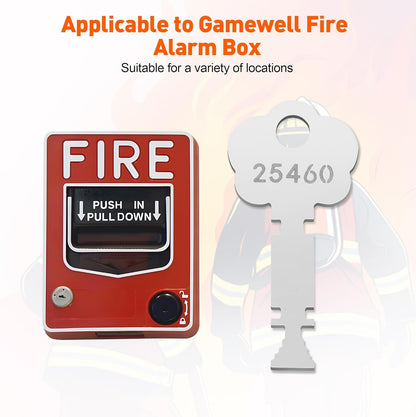 25460 Fire Alarm Box Key , Fits for Gamewell and Elevator Fire Master Alarm Box