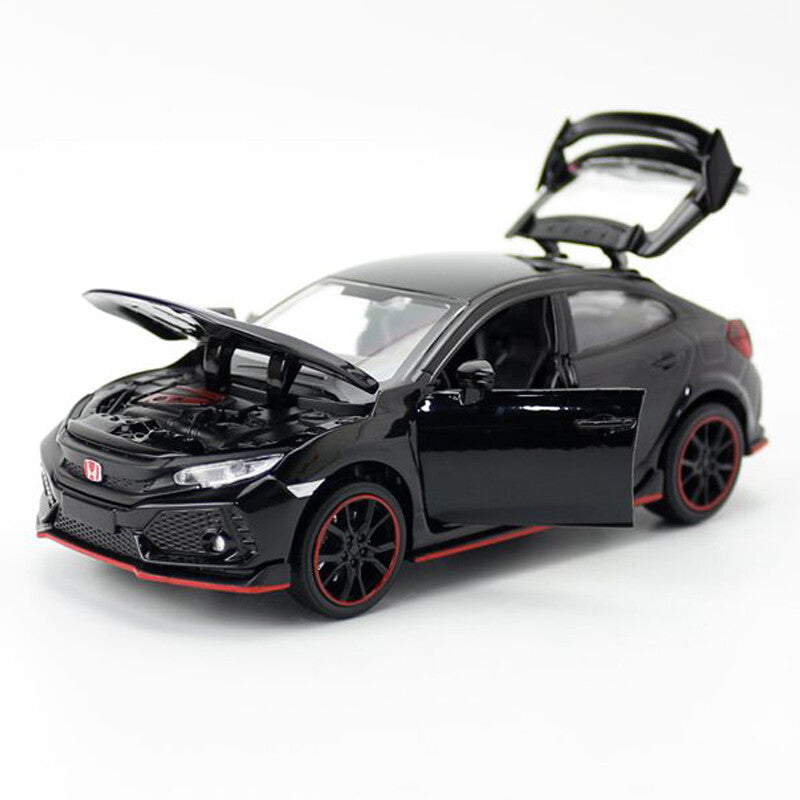 1/32 Honda Civic Type R Model Car Diecast Toy Cars Boys Toys Kids Gifts Black
