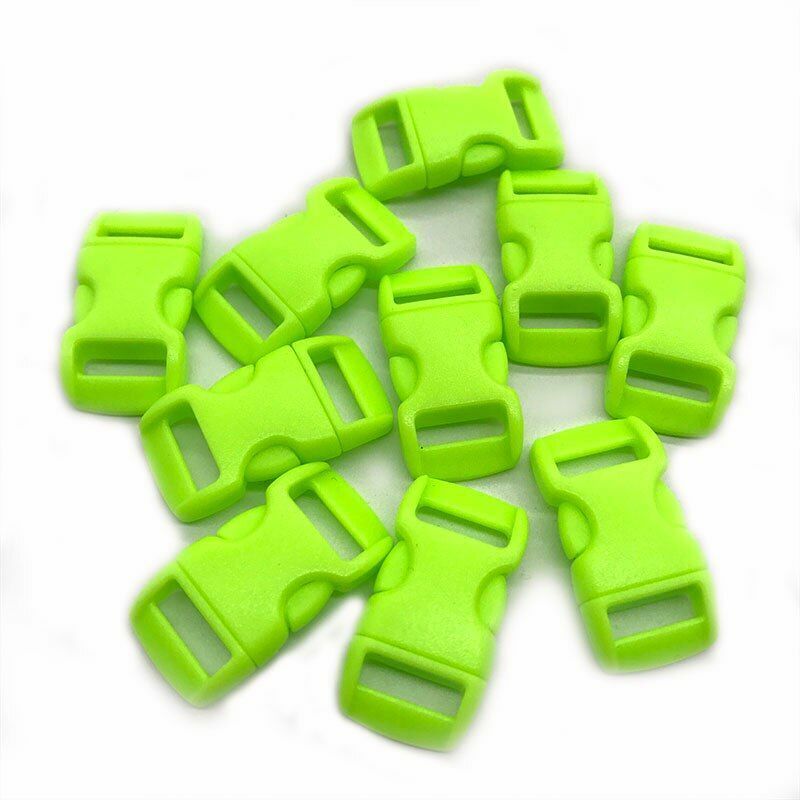 10Pcs Side Release Buckle Curved Paracord Dog Collar Strap Webbing Outdoor Camp